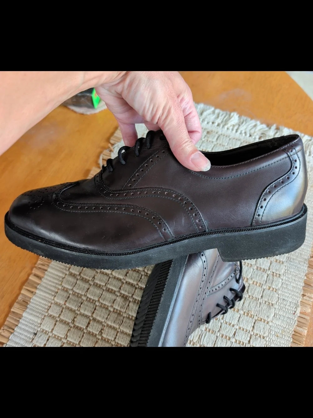 Rockport Dresports Brown Leather Wingtip Oxford Dress Shoes Mens' Sz 10